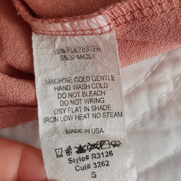 Pink Lily - "Back By Midnight" Pink Romper Cold Shoulder Sleeves - Picture 5 of 7